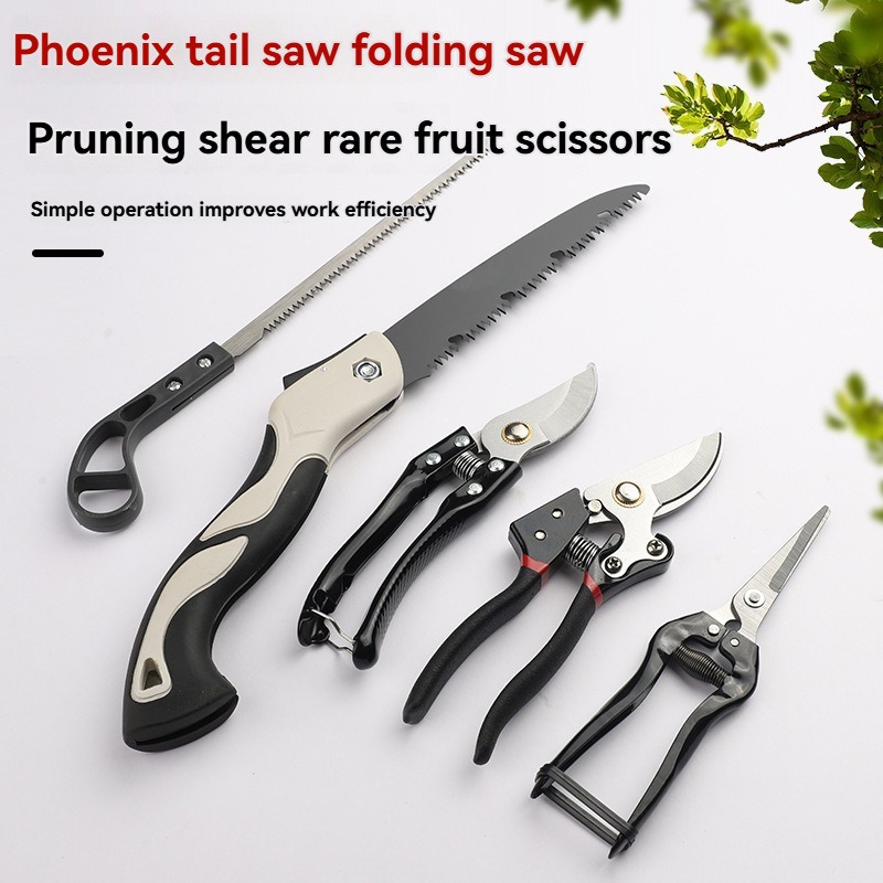 Bonsai Saw Folding - 5-częściowy zestaw narzędzi ogrodowych: nożyce do