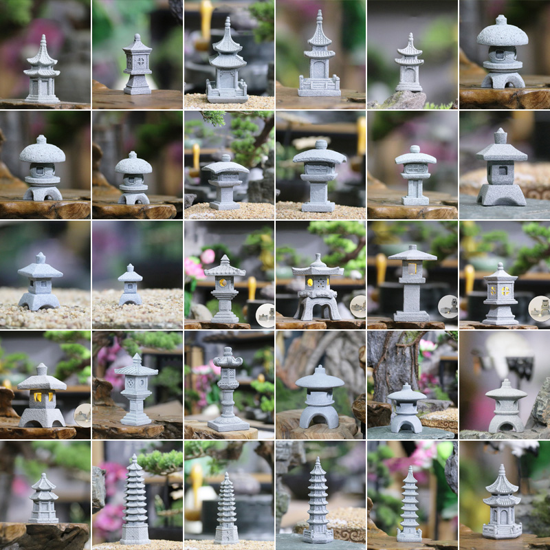Bonsai Garden In Japan - Ozdoby w stylu vintage Zen, miniaturowe