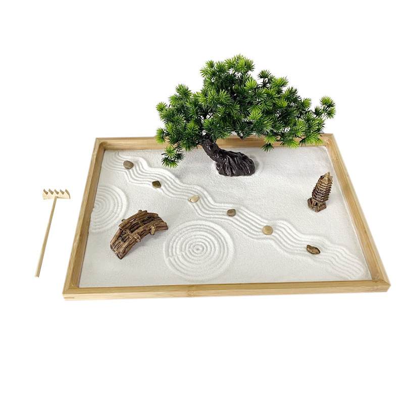 Bonsai Zen Garden Kit - Japoński ogród Zen na biurko z