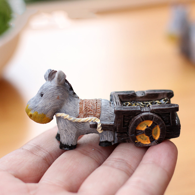 Figurki zwierząt Mini osioł ci – Bonsai Garden In Japan recenzja i cena