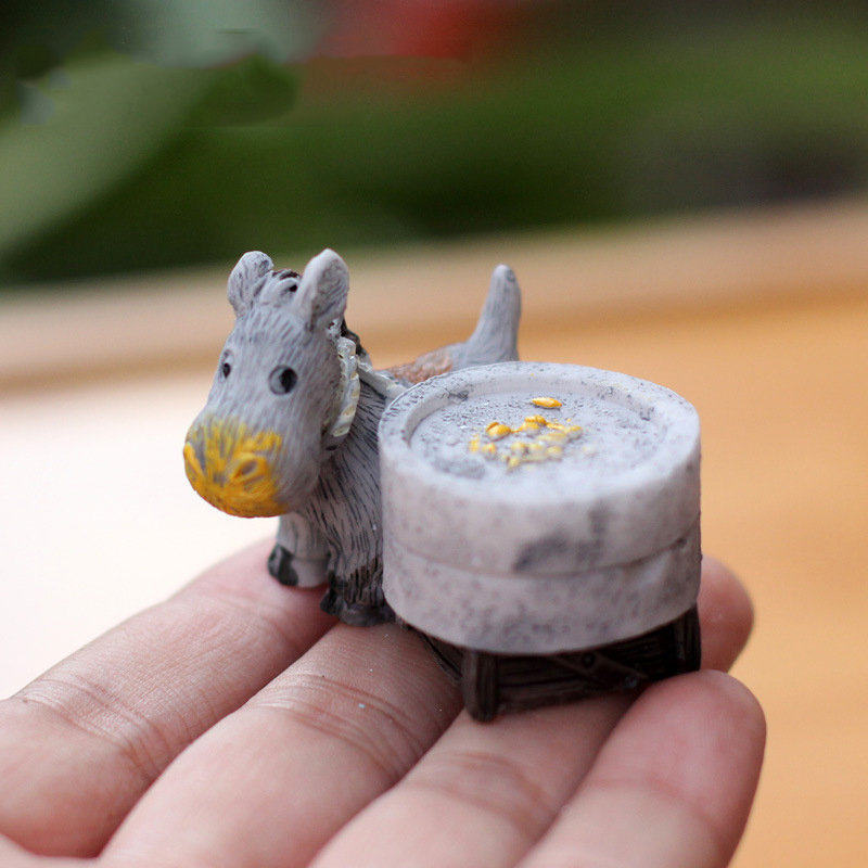 Figurki zwierząt Mini osioł ci – Bonsai Garden In Japan recenzja i cena