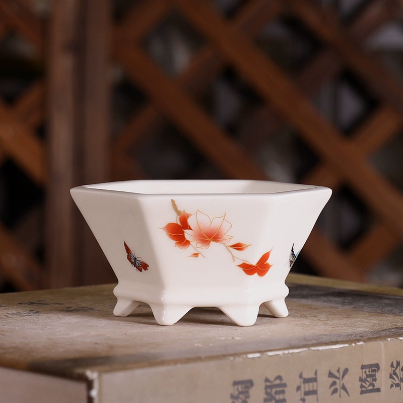 Porcelanowa sześciokątna donic – Bonsai Garden Chinese Garden recenzja i cena