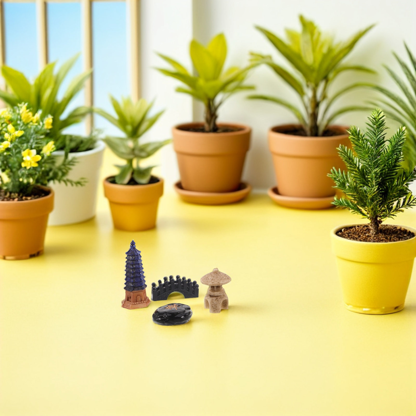 4 szt. Japońskie akcesoria do  – Bonsai Zen Garden Set recenzja i cena
