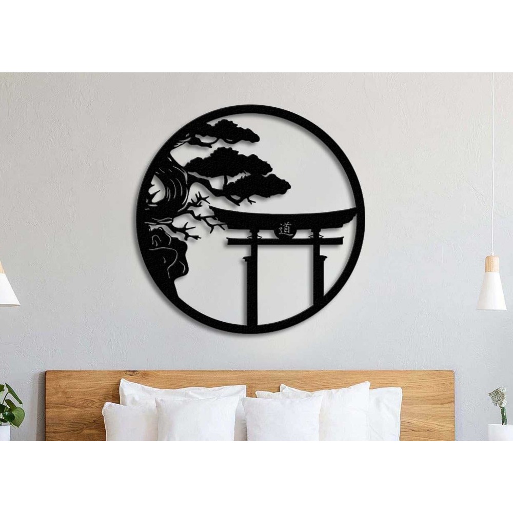 Metalowa dekoracja ścienna z m – Japanese Garden Bonsai recenzja i cena