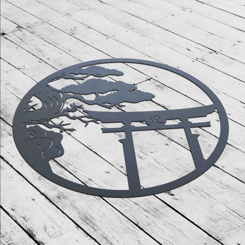 Metalowa dekoracja ścienna z m – Japanese Garden Bonsai recenzja i cena