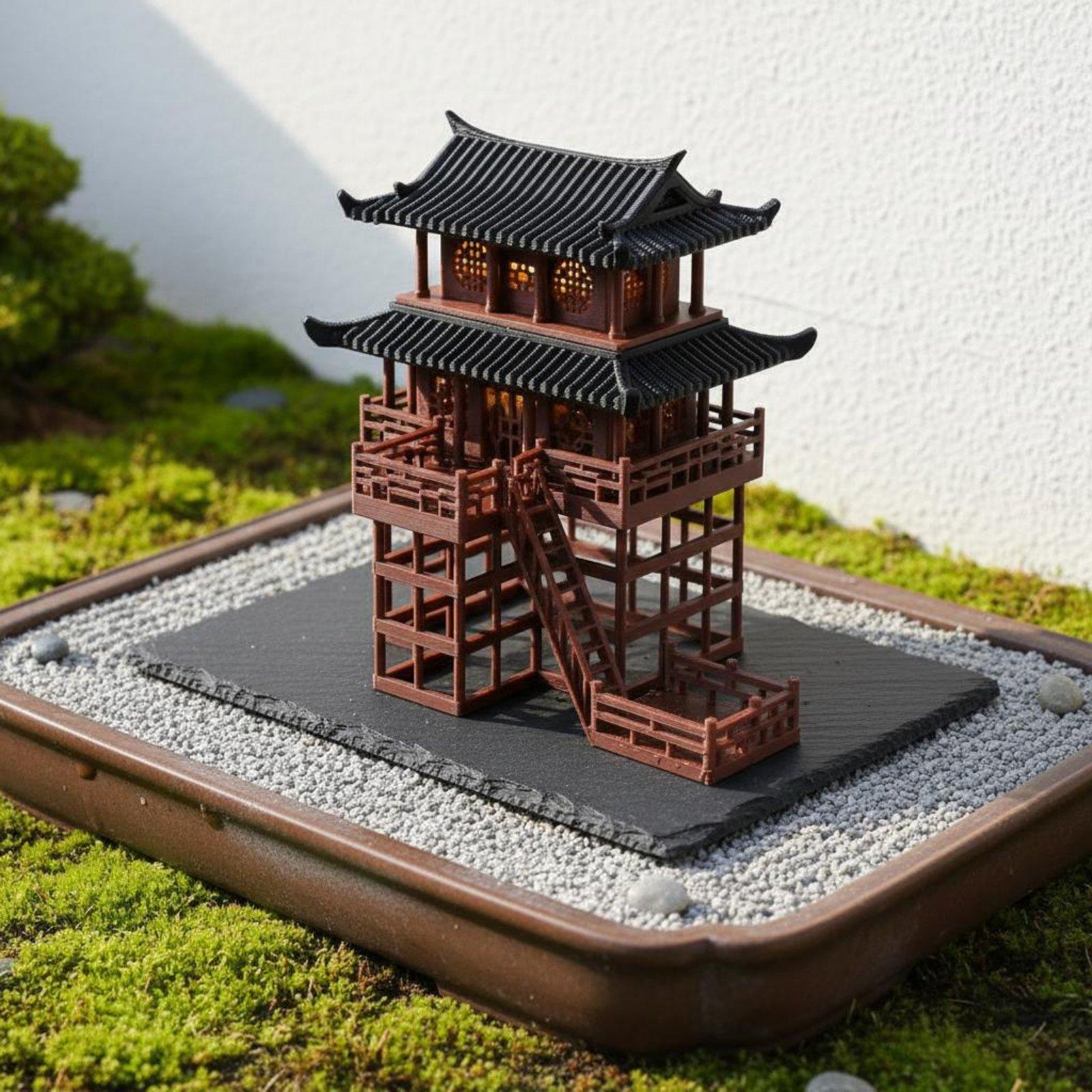 Plastikowa pagoda bonsai na st – Japanese Garden Bonsai recenzja i cena